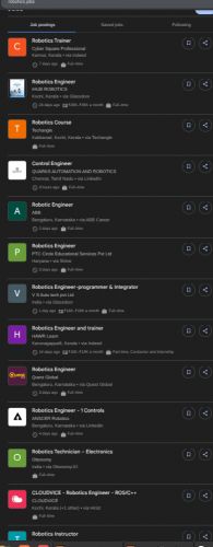 Robotics internship jobs in Mumbai